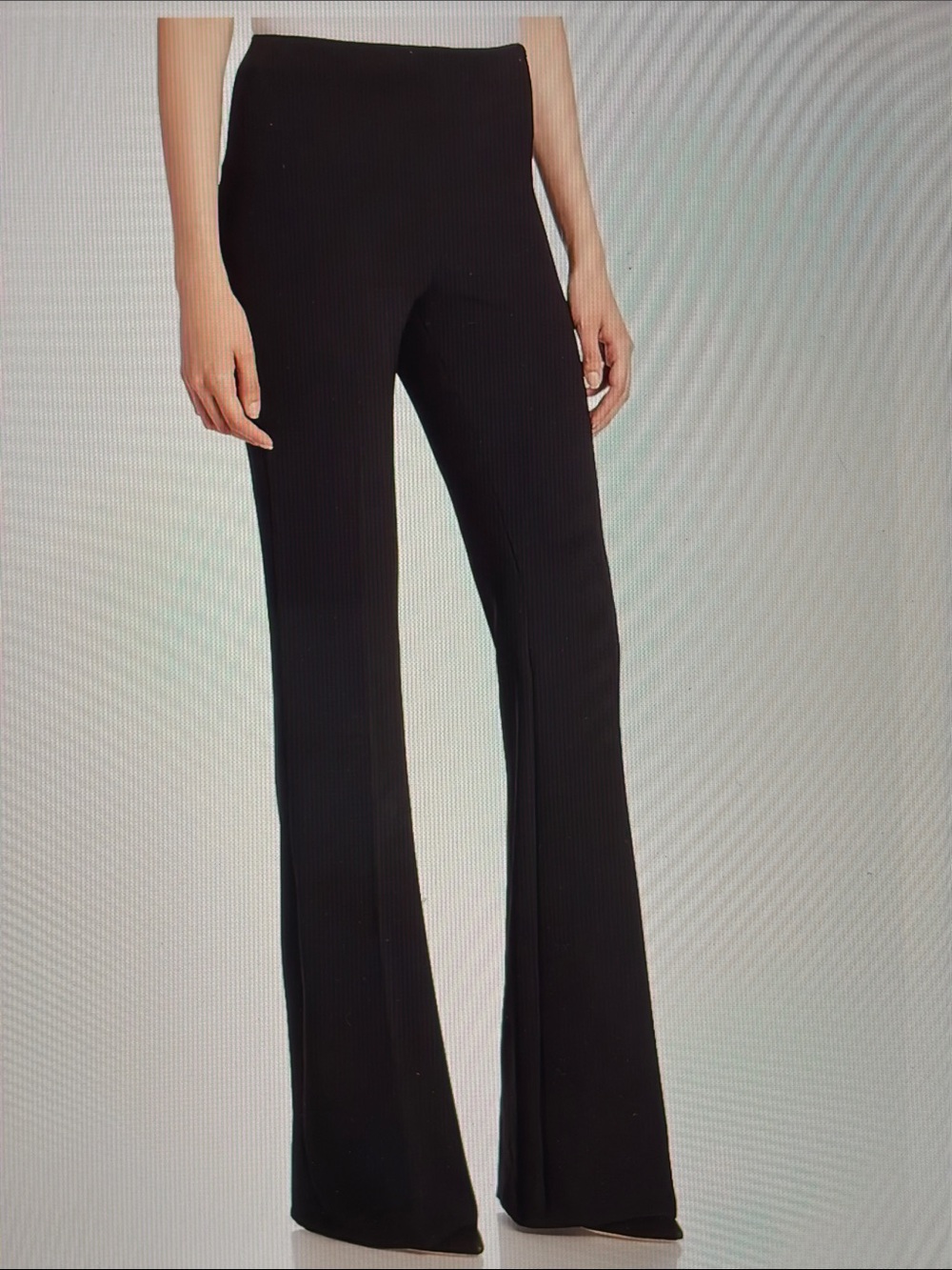 Theory Black High-Waist Wide-Leg Pants